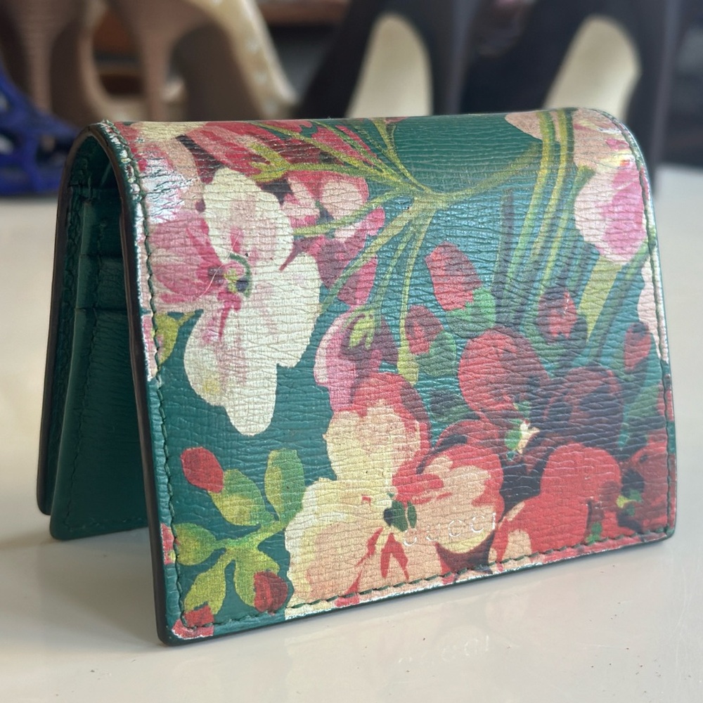 Gucci Blooms Green Flora Folding Wallet